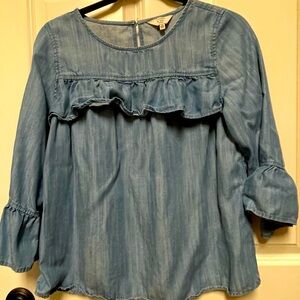 Crown and Ivy PS denim look top